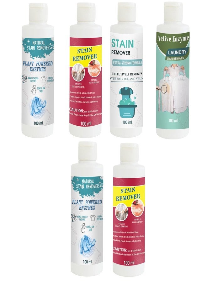 TOOVUS Stain Remover Combo Pack of Shirt, Red, Doll, Pista, Shirt and Red Stain Remover | Multi-Surface Cleaning Solution for Clothes, Fabrics, Upholstery (100 g Each) - Image 1